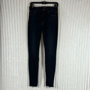 Mother The Looker Coffee Tea Or Me Denim dark Wash skinny Jeans 28